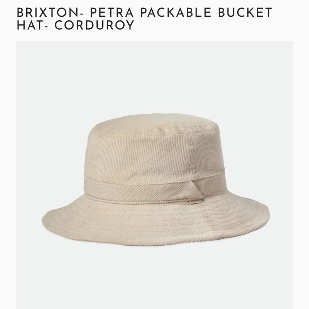 Brixton Petra Tan Corduroy Bucket Hat